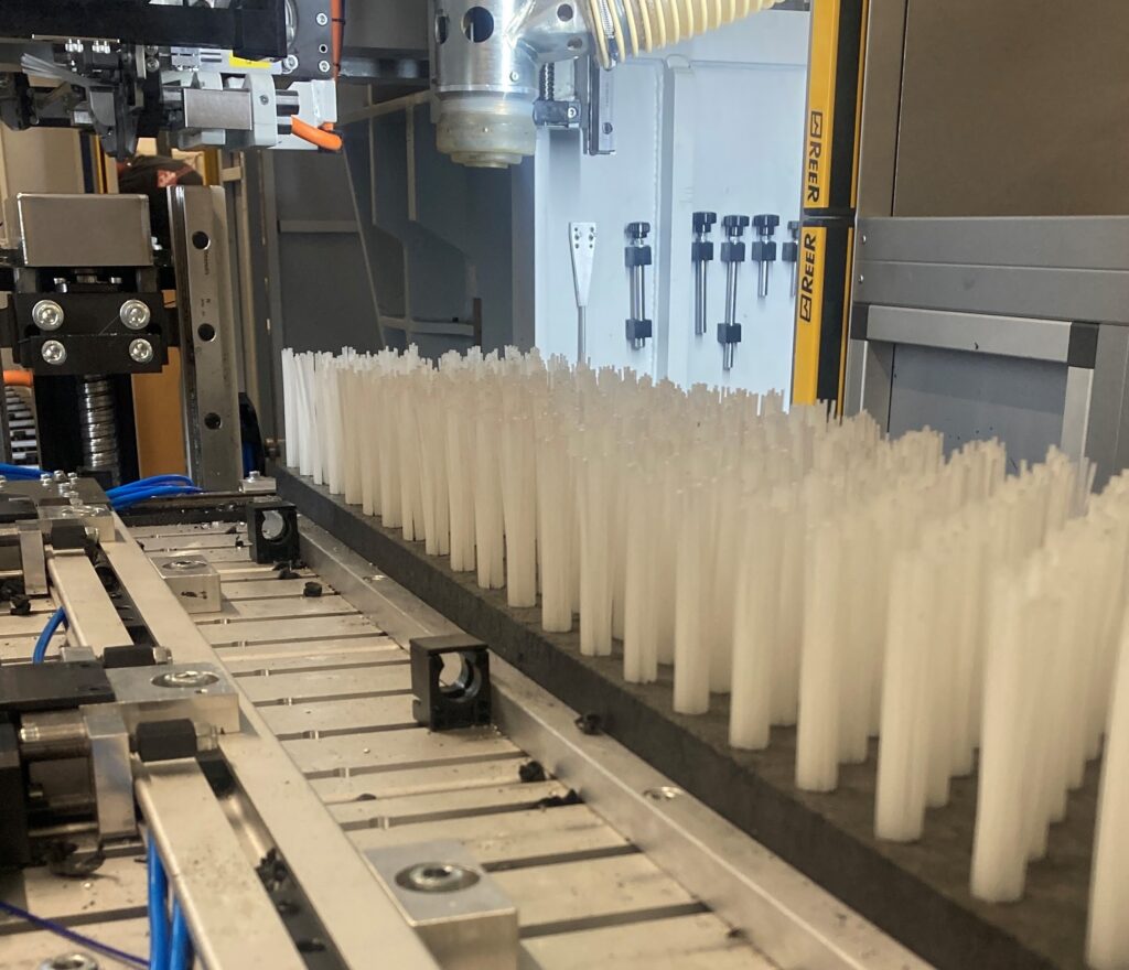 Foto - Nieuwe borstelmachine